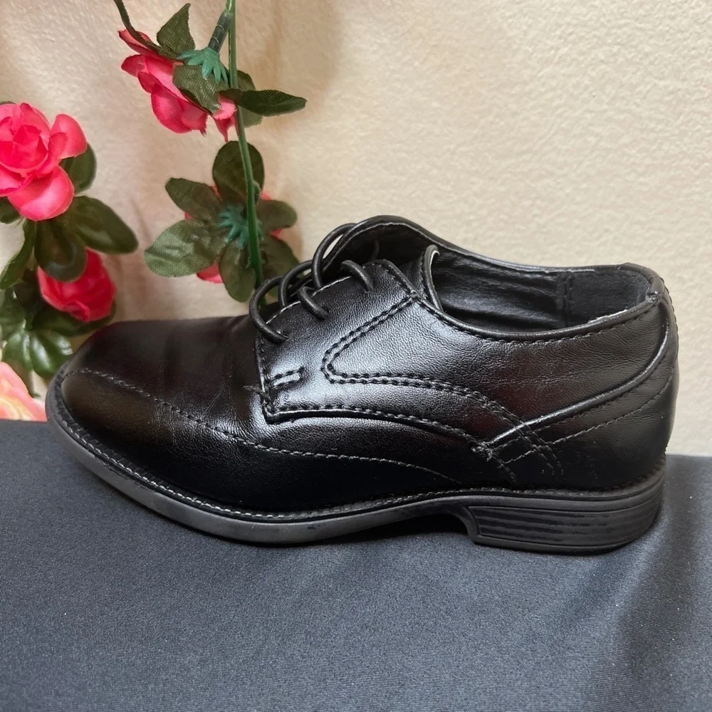 Cat& Jack Black Dress Shoes Toddler Boys 8 Casual Office School